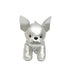 Silver French Bulldog Shaped Crossbody Bag PU Leather Animal Design for Daily Outings Fashionable and Lightweight Accessory for Local Trendy Women