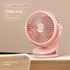 Pink 10000mAh Portable Clip on Fan with 720 Degree Rotation 4 Speeds for Stroller Kitchen Office Desk Quiet Rechargeable Cooling Solution for Local Homes