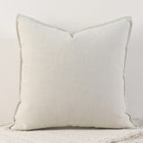 Cream White Nordic Herringbone Chenille Pillowcases 2 Pack 45x45cm for Sofa and Bed Soft Decorative Cushion Covers No Inserts Included Local Standard Fit Home Styling