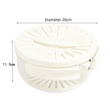White large Multi-functional Fruit and Vegetable Washing Bowl with Lid and Hidden Handle Double-Layer Drainage Container for Refrigerator Storage and Outdoor Picnic Efficient Food Preservation for Local Standard Kitchens