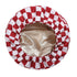Burgundy tartan Premium Double-Layer Waterproof Shower Cap for Women Long Hair Protection Stylish Reusable Bath Hat for Professional Hair Care at Local Spas and Homes