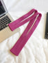 Pink High-Elastic Knit Long Phone Sling Bag – Adjustable Crossbody Streetwear Accessory for iPhone with Stretchy Ribbed Design