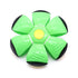 Green Transformable Dog Toy – Dual-Mode Bouncing Ball & Flying Disc for Interactive Play, Durable Chewing, and Mental Stimulation