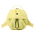 Lemon Yellow Fashionable Round Crossbody Bag with Water-Resistant Nylon and Multi-Pocket Design for Daily Travel Lightweight Hands-Free Storage Solution for Local Professionals