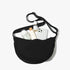 Black Lightweight Nylon Crossbody Bag – Compact Saddle Style with Adjustable Strap for Everyday Use