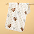 5-Pack Beige Soft Absorbent Face Towels with Bear Pattern Design – Quick-Drying Plush Towel Set for Bath and Daily Use