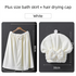 White Plus Size Bath Wrap Dress with Adjustable Elastic Waist and Bow Detail – Soft Absorbent Towel Robe for Post-Shower Comfort