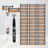 2-Pack 6-Layer Manual Razor with 36 Replacement Blades – Ultra-Close Shave for Men, Stainless Steel Handle with One-Click Blade Change