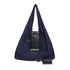 Navy blue Foldable Tote Bag with Built-In Storage Pouch – Compact Reusable Shopping Bag That Packs into Itself, Ideal for Daily Carry and Eco-Friendly Use