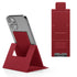 2-PCS Red Portable Foldable Phone Stand with Card Holder – Compact Desktop Mobile Phone Holder for Home, Office, and Travel Use