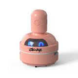 Pink Compact Desktop Vacuum Cleaner – Rechargeable Mini Dust Collector for Eraser Shavings, Pencil Shavings, Paper Scraps, and Fine Debris