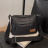 Casual Multi-Pocket Nylon Crossbody Bag Lightweight Shoulder Purse Waterproof Travel Messenger Bag Black