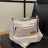 Casual Multi-Pocket Nylon Crossbody Bag Lightweight Shoulder Purse Waterproof Travel Messenger Bag Grey