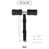 Portable Sit-Up Assistant Bar Door & Bed Anchor Core Trainer Adjustable Ab Workout Equipment Black