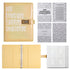 100 Envelope Savings Challenge Binder with Password Lock Holographic Yellow A5 Cash Stuffing Budget Planner Book Money Organiser for Couples (Glitter Yellow)
