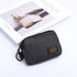 Small Nylon Coin Purse Zip Wallet Waterproof Mini Pouch Key Card Holder Lightweight EDC Organizer Grey (12x9cm)