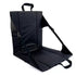 Portable Folding Stadium Seat Cushion with Back Support Lightweight Outdoor Chair for Camping Concerts Hiking Beach Bleachers Black