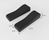 A pair of Memory Foam Chair Armrest Pads Curved Elbow Support Cushion Black Ergonomic Pressure Relief Cover for Office Gaming Chair WFH Setup