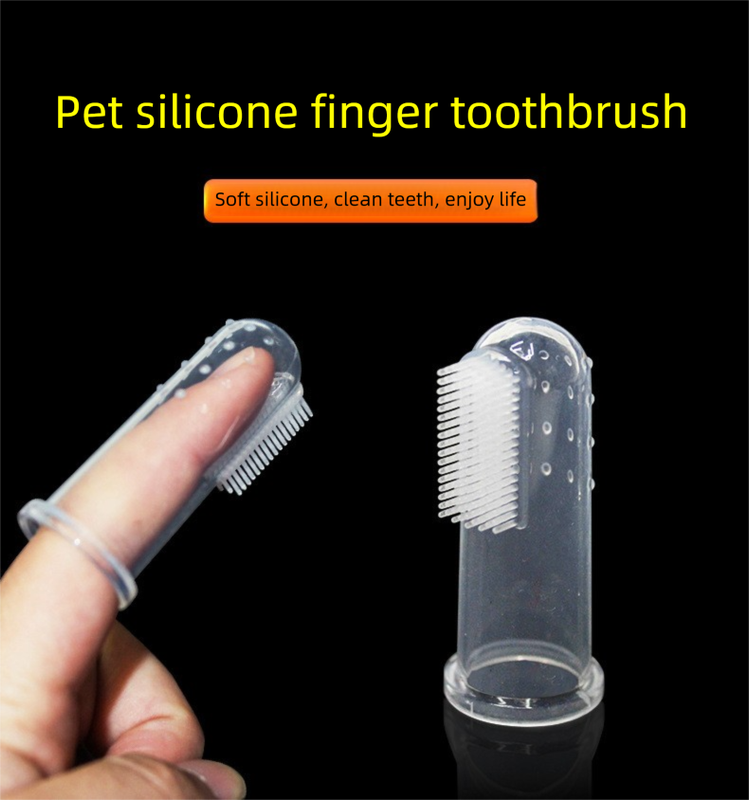 5 PCS Soft Silicone Pet Finger Toothbrush for Dogs & Cats Gentle Dental Care Breath Freshener Tartar Remover Reusable Oral Hygiene Kit