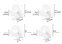 4-Pack Heavy Duty Vacuum Suction Cup Hooks White - Stainless Steel No-Drill Wall Hangers for Bathroom, Shower & Kitchen (Waterproof & Reusable)