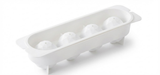 2 PCS Large Diamond Ice Cube Trays with Lids 4 Cavity Geometric Sphere Ice Ball Maker Mould Stackable Hard Plastic for Whiskey Cocktails White