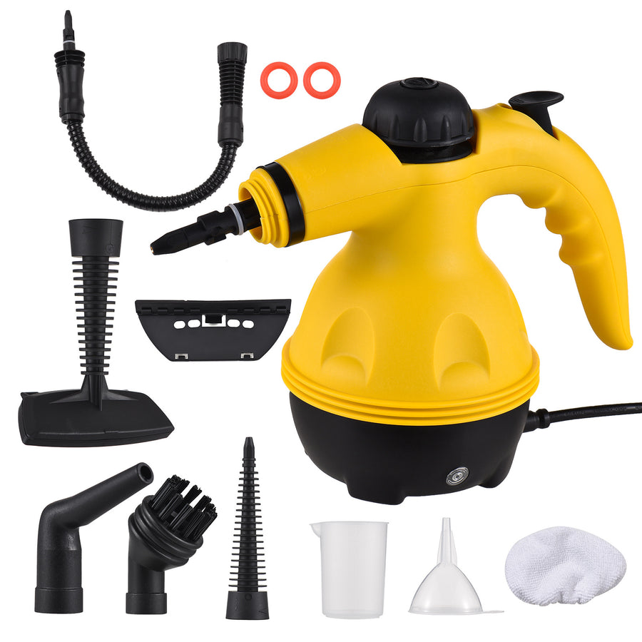 Multi-Purpose Handheld Steam Cleaner with 9 Accessories - High Pressure Chemical-Free Steamer for Kitchen, Bathroom, Car & Grout Cleaning (Includes AU Adapter)