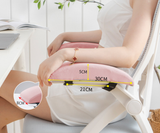 Pink memory foam armrest pads with anti-slip straps