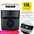 10L Digital Car Fridge Warmer 12V 24V 240V Portable Electric Cooler for Truck Car Home Camping LCD Display Black