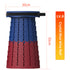 Portable Retractable Stool MAX Gen 8 Telescopic Camping Seat 50cm Tall Extra Wide Heavy Duty Crystal Blue & Wine Red for Fishing & Events