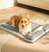 Thickened Soft Pet Bed Mat M Size Grey Comfortable Dog Sleeping Pad Washable Cushion for Medium Dogs and Cats All Season Home Decor