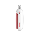 Adjustable Cat Nail Clippers Safety Round Hole Trimmer 1mm-3.5mm Anti-Splash Grooming Tool with File for Kittens & Rabbits Pink