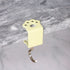 Macaron Paw Table Side Hook 2-Piece Set Adjustable Desk Hanging Clamp No-Drill Portable Bag Hook Light Yellow