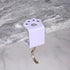 Macaron Paw Table Side Hook 2-Piece Set Adjustable Desk Hanging Clamp No-Drill Portable Bag Hook Light Purple