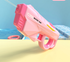Electric Water Gun Automatic Continuous Fire Squirt Toy 8m Range Rechargeable Battery Outdoor Pool Beach Fun Pink