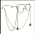 Black Hollow Spider Eyewear Chain 70cm Anti-Slip Glasses Strap Gothic Pendant Sunglasses Holder for Women