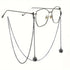 Black Spider Web Eyewear Chain 70cm Anti-Slip Glasses Strap Gothic Web Pendant Sunglasses Holder for Women