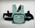 Child Motorcycle Safety Harness Strap Adjustable Passenger Belt with Handles & Storage Pocket Breathable Linen Light Blue for Scooter