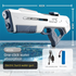 Electric Water Gun Auto Refill 43cm High Pressure Blaster Toy Rechargeable Squirt Soaker for Kids & Adults White