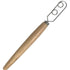 Danish Dough Whisk Slim Dual Ring Design Long Oak Wood Handle Bread Mixer Tool for Sourdough Starter Jars & Batters