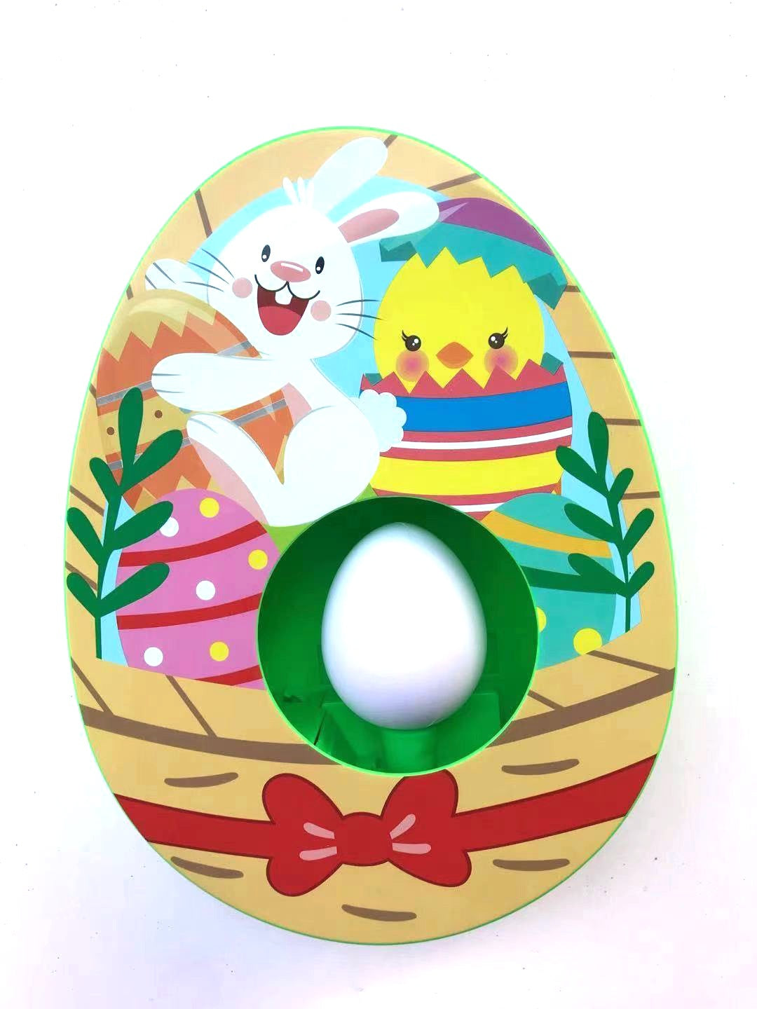 Easter Bunny and Chick Egg Decorating Kit Electric DIY Painting Machine with 8 Markers and 3 Toy Eggs Set