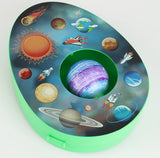 Easter Egg Decorating Kit Electric DIY Planet and Galaxy Painting Machine with 8 Markers and 3 Toy Eggs Space Set