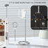 Rechargeable Electric Milk Frother with Metal Stand - Handheld Foam Maker & Egg Beater Set - 3 Speed Mixer with 2 Stainless Steel Whisks for Flat Whites, Lattes & Baking (White)