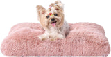 Luxury Long Plush Pet Bed Mat Faux Fur Crate Pad 110x75cm Pink XXL Soft Warm Cushion for Giant Dogs
