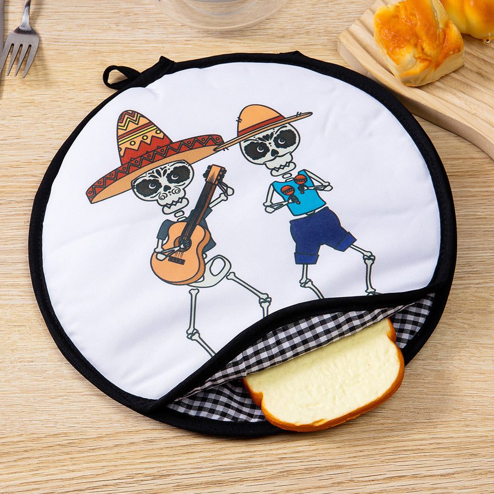 2-Pack 12-Inch Tortilla Warmer Pouch for Soft Tacos, Pancakes & Potatoes (30x30cm, Style 1)