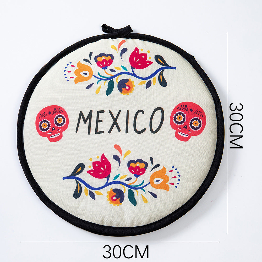 2-Pack 12-Inch Tortilla Warmer Pouch for Soft Tacos, Pancakes & Potatoes (30x30cm, Style 4)