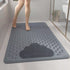 2-Pack Grey Eco-Friendly Bath Mat with Massage Points - Anti-Slip Suction Cup Safety Bathroom Rug (M Size 75.5X44x2 CM)