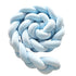Blue 2M Nordic 3-Strand Hand-Braided Knot Long Pillow - Soft Plush Sofa Cushion, Room Decor for Bedroom & Living Room