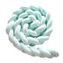Green 2M Nordic 3-Strand Hand-Braided Knot Long Pillow - Soft Plush Sofa Cushion, Room Decor for Bedroom & Living Room