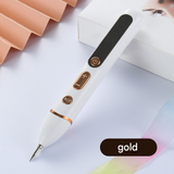 Professional Electric Mole & Dark Spot Remover Pen - Advanced Plasma Ion Technology for Seamless Skin Tag & Freckle Removal (Gold)