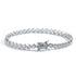 Sliver Bling Heart Tennis Bracelet for Women with Micro-Paved Heart Zirconia - Romantic Couple&